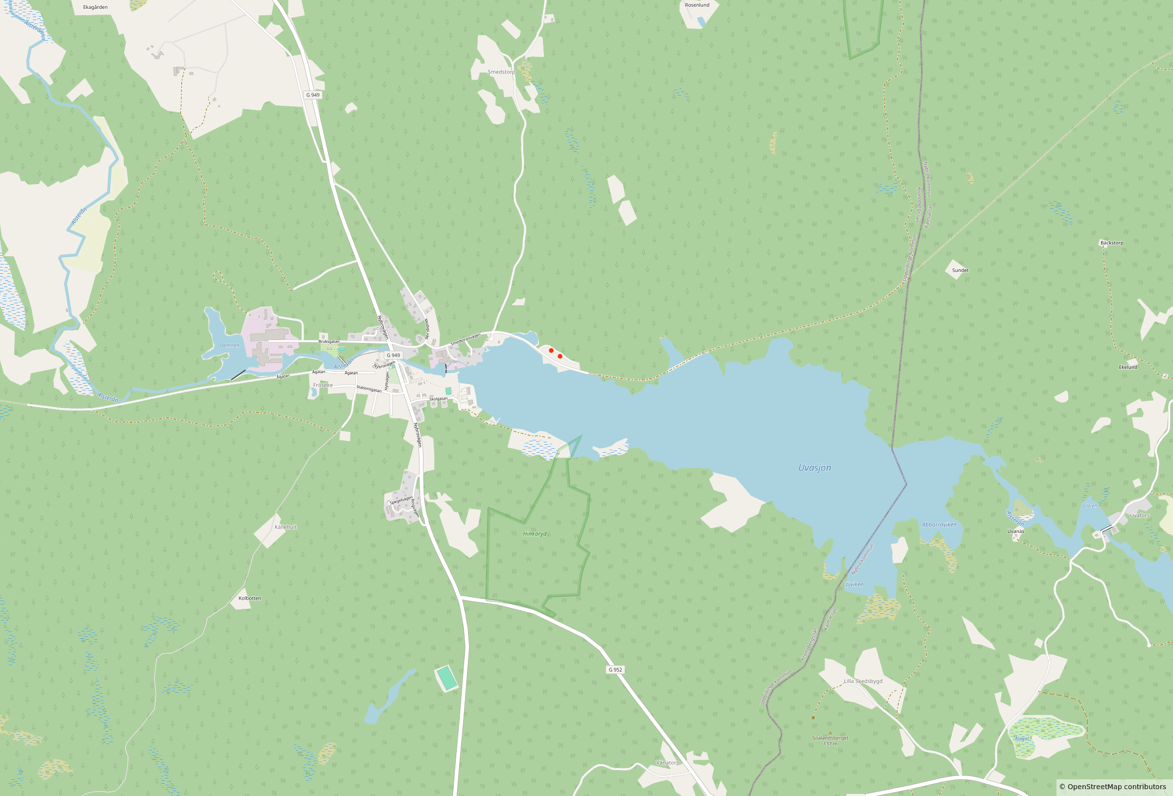 Fröseke och Uvasjön