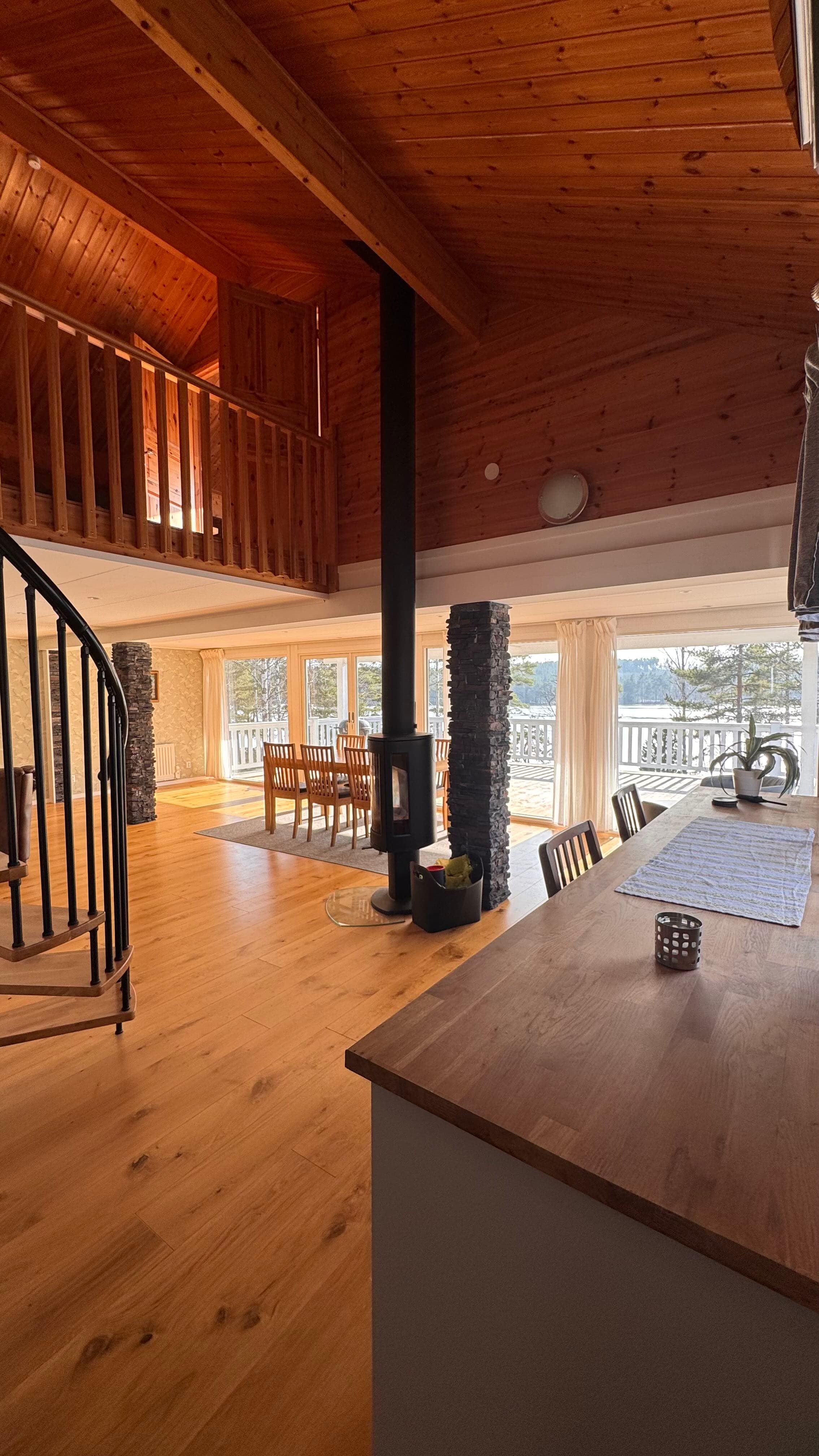 Sjöhuset (100 m²) Fireplace